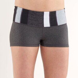 Vintage Lululemon heathered grey boogie booty shorts